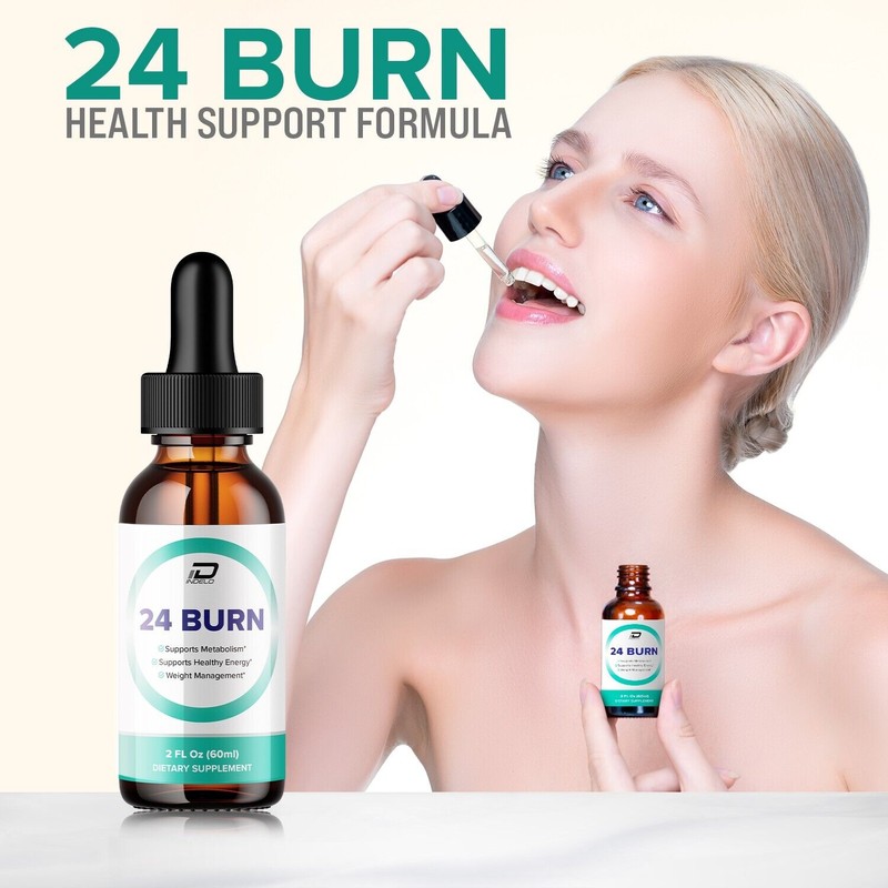 24 Burn (3Pack) 24 Burn Metabolism Drops Liquid Supplement -
