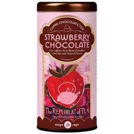 The Republic of Tea – Strawberry Cuppa Chocolate Tea Bags, Low-Caffeine, 36 Servings