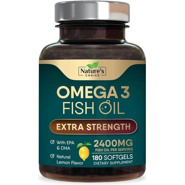 Triple Strength Omega-3 Fish Oil Supplement – 2400 mg EPA