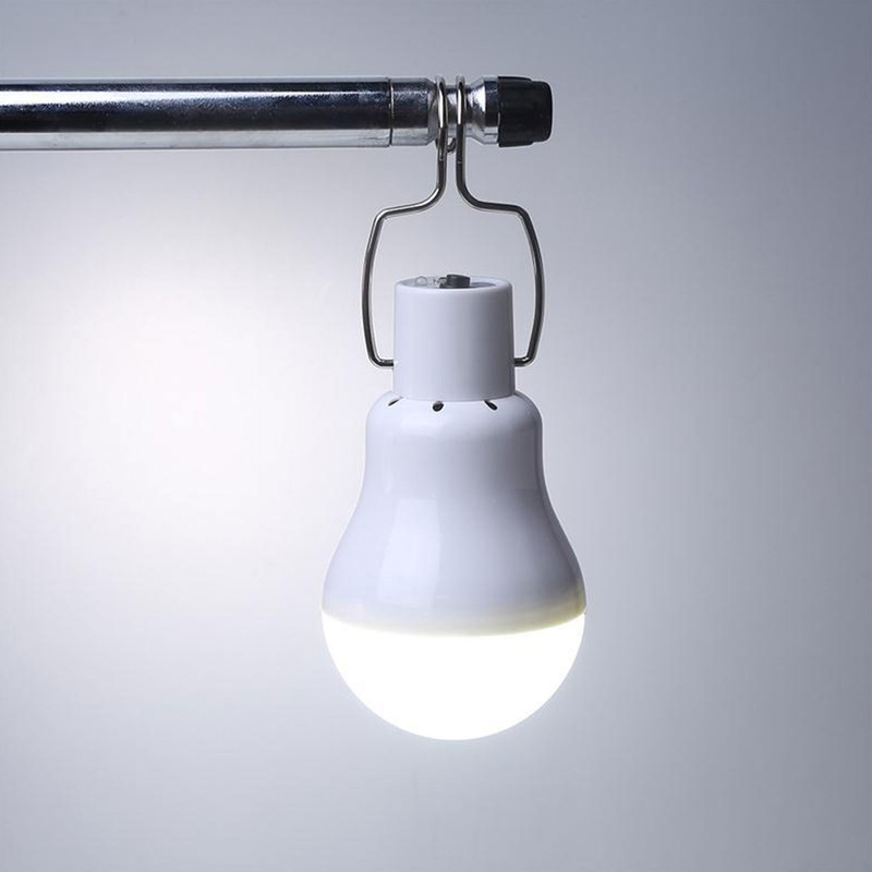 Portable Solar LED Light Bulb Rechargeable Solar Light Bulb for