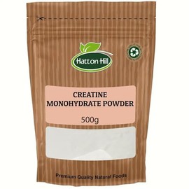 Creatine Monohydrate Powder 500g - Creatine Supplement, Micronized Creatine, Creatine Powder – Unflavoured, 5000mg Per Serv (5g) - 100 Servings – by Hatton Hill
