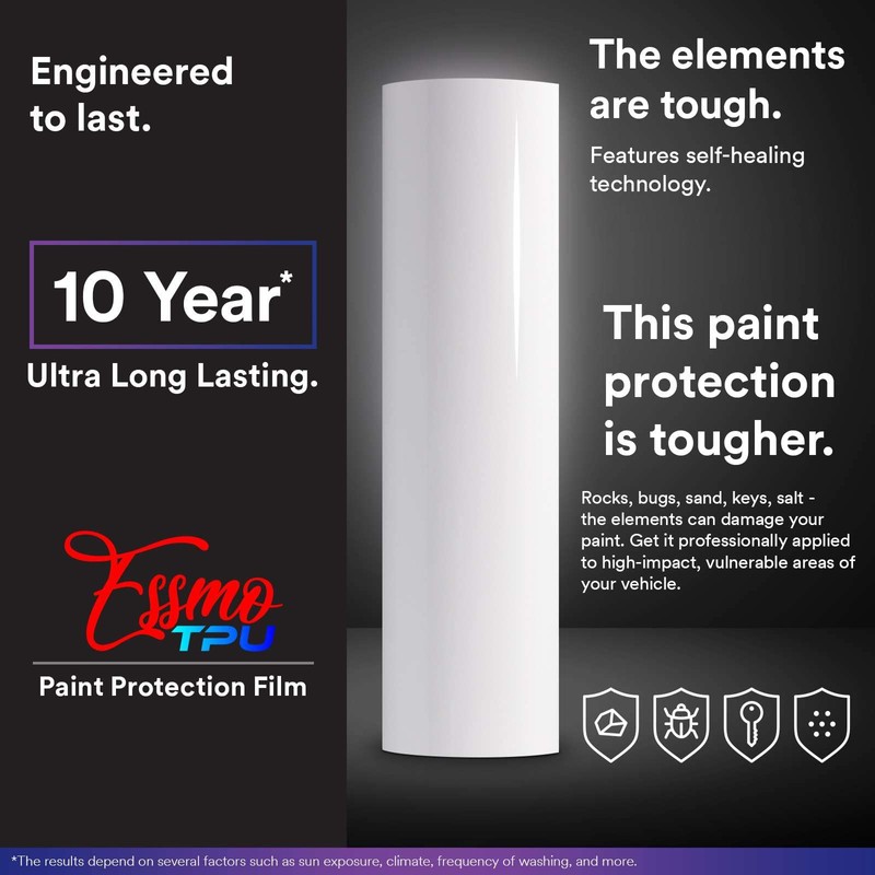 2pcs 4"x8" (10cmx20cm) Sample PPF Paint Protection Film Gloss Storm