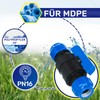 Clamp Connector with Ball Valve Diameter 20 mm Polypropylene Polypropylene