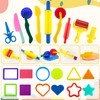 Dough Tool Kit,15 Pcs Basic Dough Play Tools Starter Set