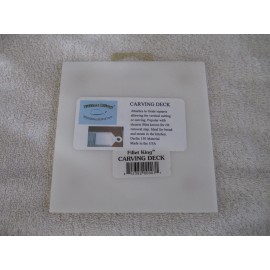 FILLET KING - WHITE DERLIN CUTTING BOARD / CARVING DECK - 5.5" X 5.5"