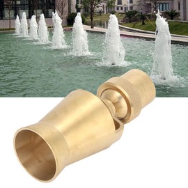 Fountain Nozzle G1in DN25 Brass, Adjustable Column Water Fountain Head, Sprinkler Spray Head Ice Tower Nozzle for Garden Pond, Amusement Park, Library Defult