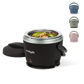 Crock-Pot Lonchera eléctrica, calentador de alimentos portátil para llevar, 20 onzas, regaliz negro