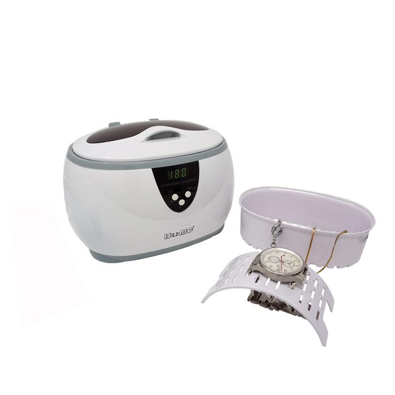 iSonic® Ultrasonic Jewelry Cleaner D3800A with Cleaning Solution Concentrate CSGJ01,