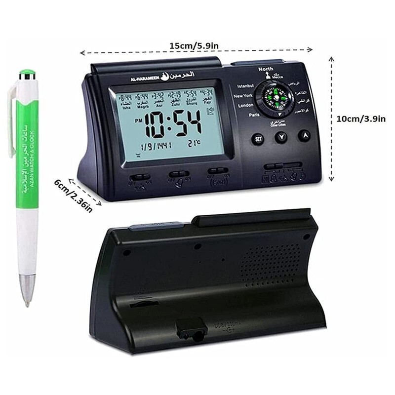 Digital Clock, Automatic Digital Clock Islamic Azan Muslim Prayer Alarm