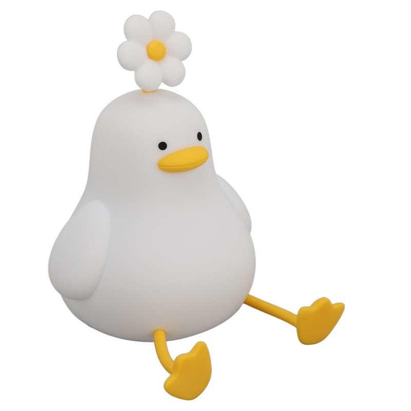 Cute Duck Night Light Silicone Night Lamp 1200mAh Rechargeable Animal