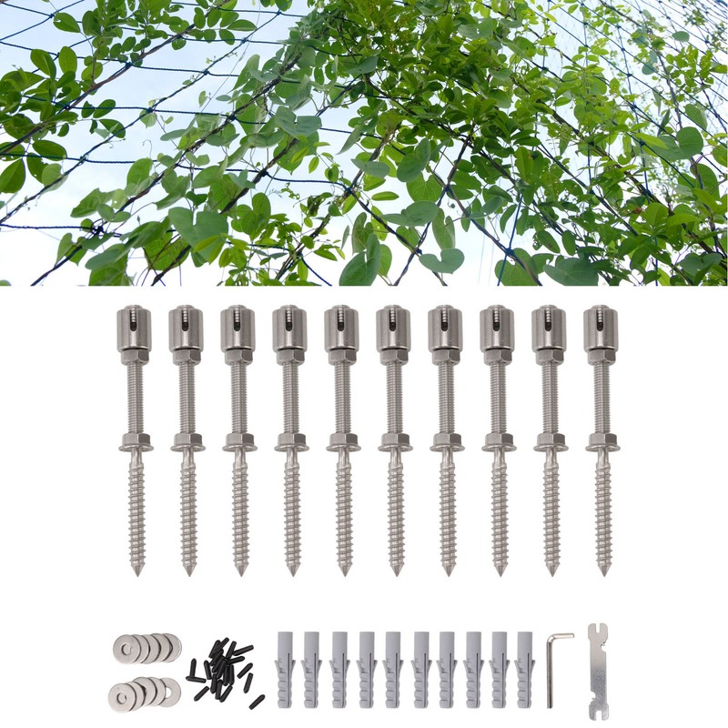 Wire Trellis Stainless Steel Modern Flexible Layout Invisible Strong Load
