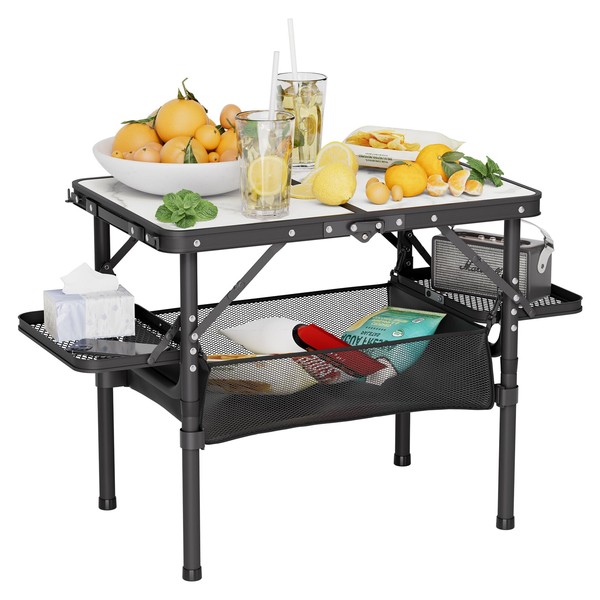 Titanker Folding Camping Table Small 2ft with Storage Bag &