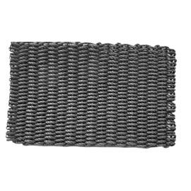 Maine Lobster Rope Doormats Outdoor Doormat, Weather-Resistant Lobster Rope, Durable, Easy-to-Clean Outdoor Entrance Mat, Handwoven in USA, (Black, 18"x30")