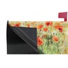 ALAZA Poppy Flowers Magnetic Mailbox Cover MailWraps Garden Yard Home
