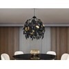 LED Pendant Light Dimmable Lampshade Diameter 38 cm Leaves Design