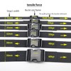 BAIWOAK Quick Release Buckles 15mm/20mm/25mm/32mm/38mm/50mm, Double Adjustable Plastic Buckle Clips