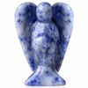 YATOJUZI 2" Blue Sodalite Angel Decors Natural Healing Crystals Polished