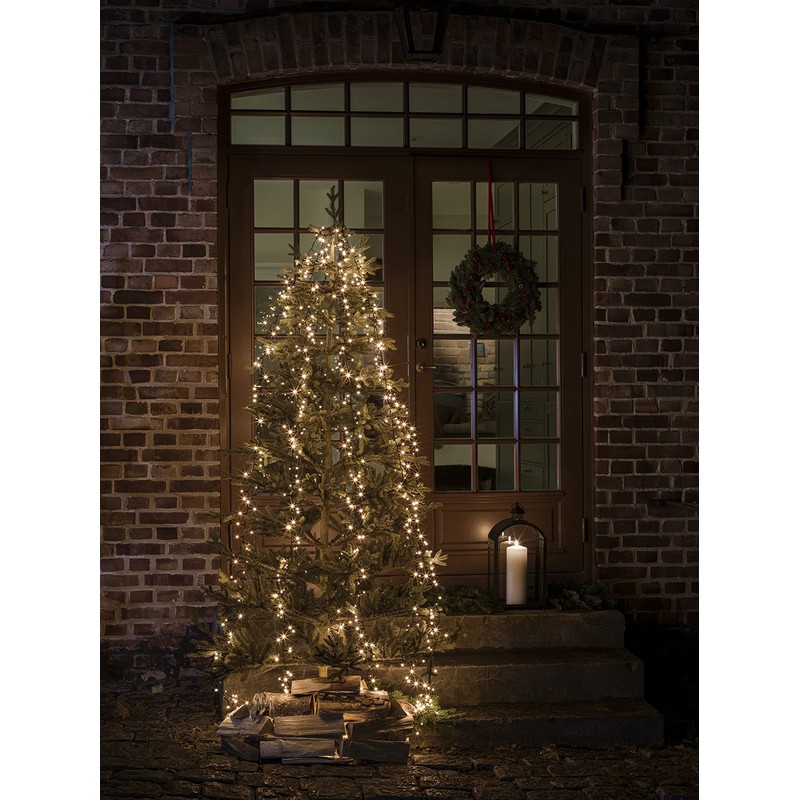 Konstsmide Micro LED Compactlights Tree Jacket with Ring, 6 Strands
