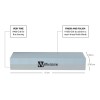 Whetstone Piedra Afilar Cuchillos Doble Grano Medio Y Extra Fino