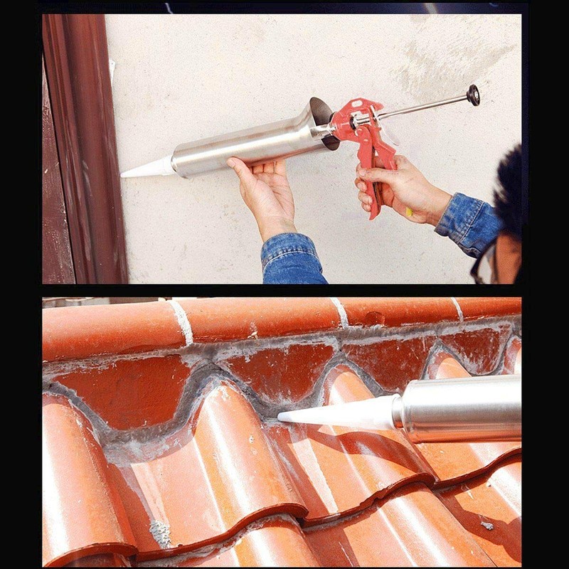 Mortar Pointing Grouting Gun Cement Mortar Caulking Gun Stainless Steel