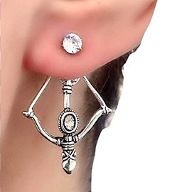 Archery Bow and Arrow Stud Earrings for Girls Women, Archery Jewelry Gift for Her