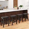 Giantex 24" Bar Stools Set of 2, Counter Height Saddle