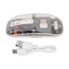 Wireless Bluetooth Mouse Transparent Clear Cool Shell Mute Click Colorful