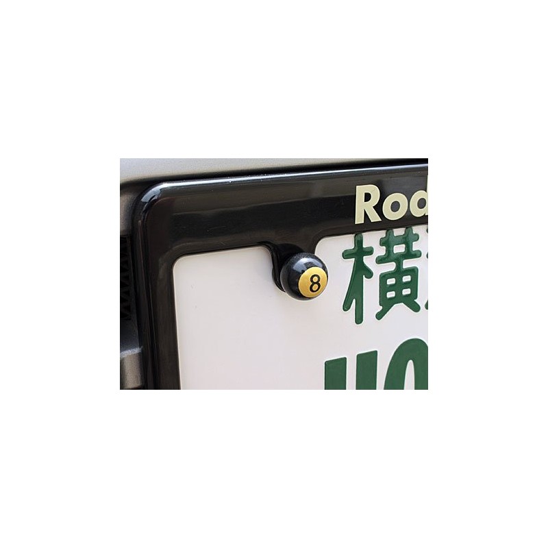 ナンバープレートボルト ８ボール ブラック＿NB-AA113EB-MON