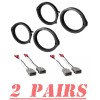 American International Front / Rear Speaker Adapters + Harness For