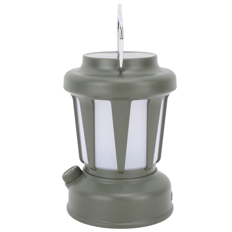 Camping Lantern Solar Powered USB Rechargeable Stepless Dimmable Retro Style