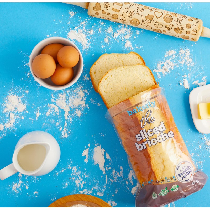 bakerly Sliced Brioche Pack of 4, 1-Count (4 Total Sliced