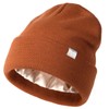 YANIBEST - Gorro de punto con forro de satén para