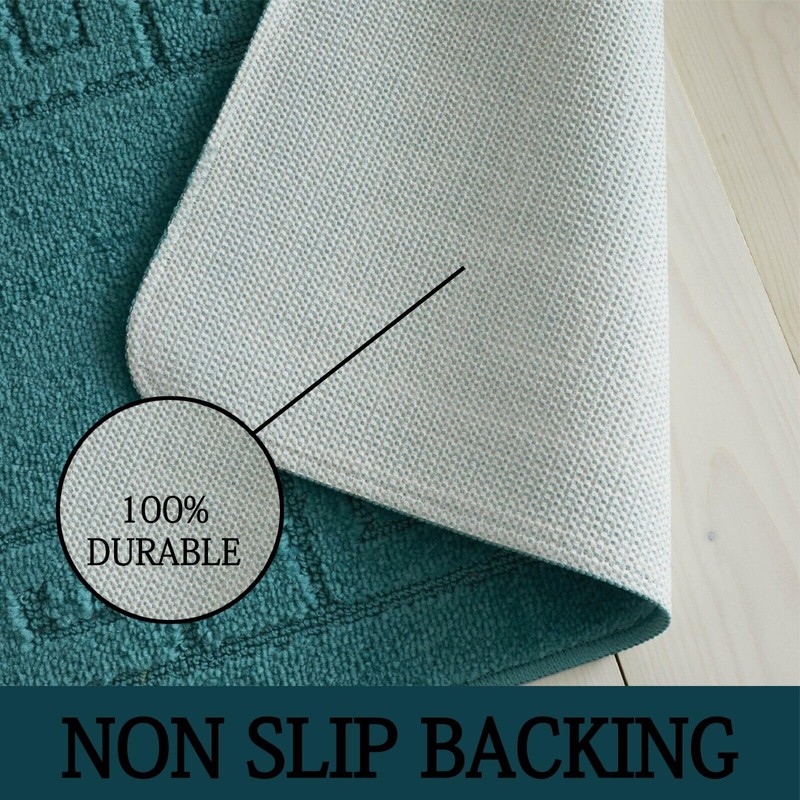 Lions Bath Mat Sets 2 Piece - Jacquard Greek Key