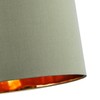 Contemporary and Chic Olive Green Cotton 12" Table or Pendant