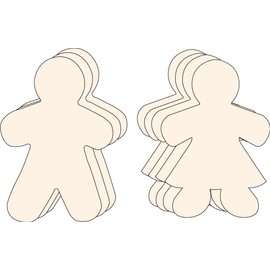 8” x 10" Kid Shape Set Single Color Super Creative Cut-Out Set, 30 Cut-Outs Total in a Pack for Around The World, Unity in Diversity Kids’ Craft Projects for School/Classroom