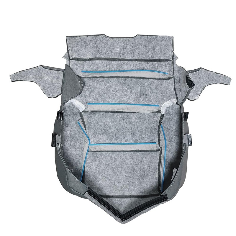 Driver Side Bottom Replacement Cloth Seat Cover Gray Compatible with