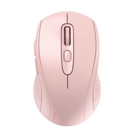 TECKNET - mouse inalámbrico para computadora, 2.4G inalámbrico Bluetooth para portátil, mouse 2 en 1 (BT 5.0/3.0+2.4Ghz), 6 niveles ajustables 4000 DPI, mouse portátil USB para mano pequeña y mediana