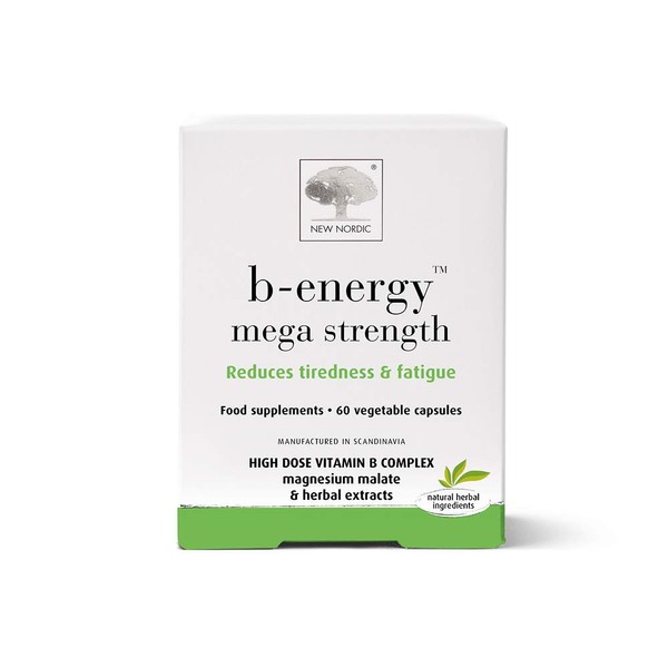 New Nordic B-Energy Mega Strength Vitamin B Complex 60 Pack