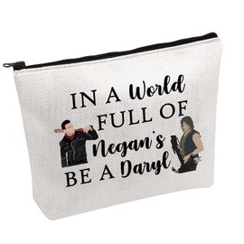 FOTAP TWD Merch Daryl Quote Cosmetic Bag Daryl Dixon Fans Gift Zombie TV Series Inspired Gift Daryl D Merch (N Daryl UK)