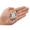 JianLing 4pcs Flat Pin Hinge Spring Latch 304 Stainless Steel