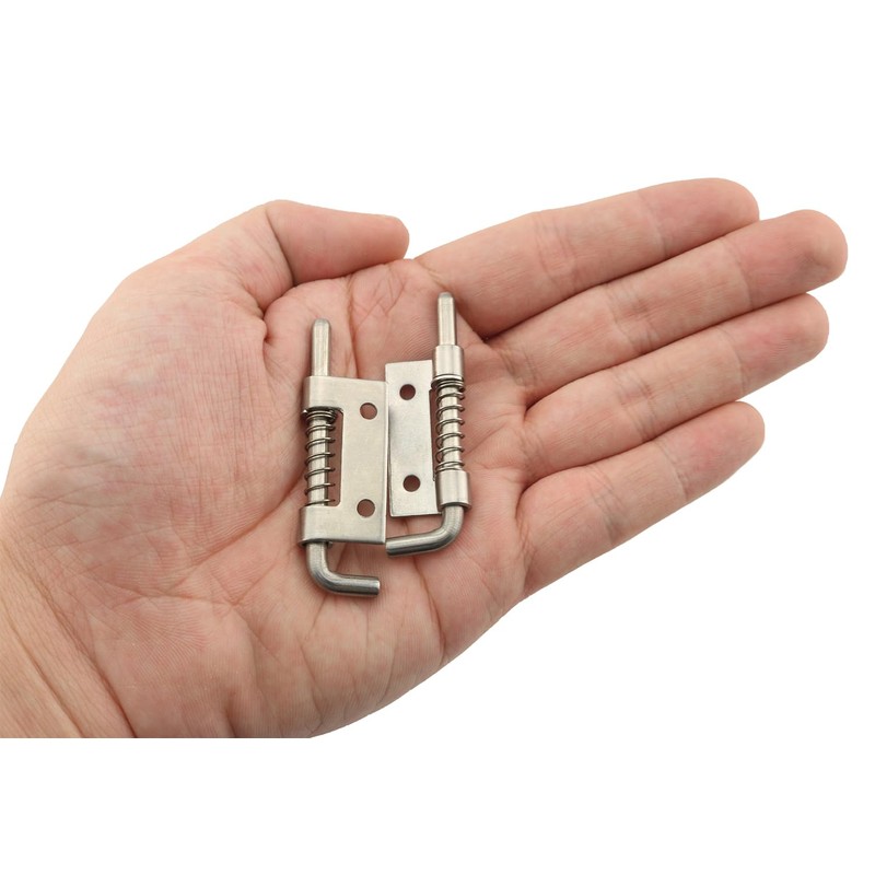 JianLing 4pcs Flat Pin Hinge Spring Latch 304 Stainless Steel