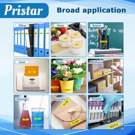 Pristar Compatible 18 mm Label Tape to Replace TZe-641 TZe641 TZ-641 TZe Laminated Label Printer for Brother PT-D400 D400VP 1830VP PT-P750W PT-D600VP PT-D600 PT-P700 D450VP Black on Yellow