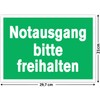 Pack of 10 Emergency Exit Please Keep Free Premium Sticker