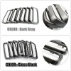 XBEEK Glossy Black Front Grille Clip-in Grill Insert Rings for