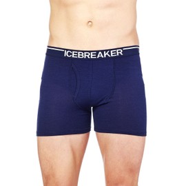 Icebreaker Men's Merino 150 Anatomica Boxers wFly, Midnight Navy