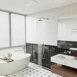 Naiture 90 Degree Shower Head Extension Arm, 20 inch Length Wall-Mount Rainhead Arm with Flange, Brass, Chrome Finish