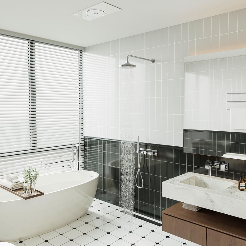 Naiture 90 Degree Shower Head Extension Arm, 20 inch Length