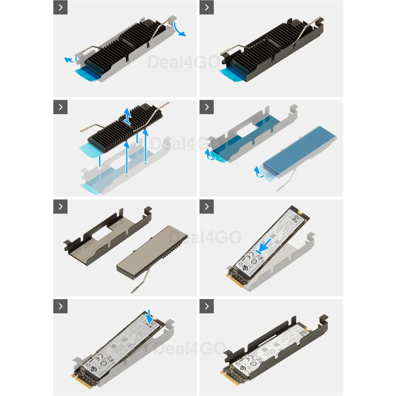 Deal4GO M.2 2280 SSD Heat-sink Module Thermal Pad 6K0D0 06K0D0