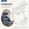 Tycdiose Outdoor Hanging Egg Chair Cushion Replacement, Thicken Egg Chair