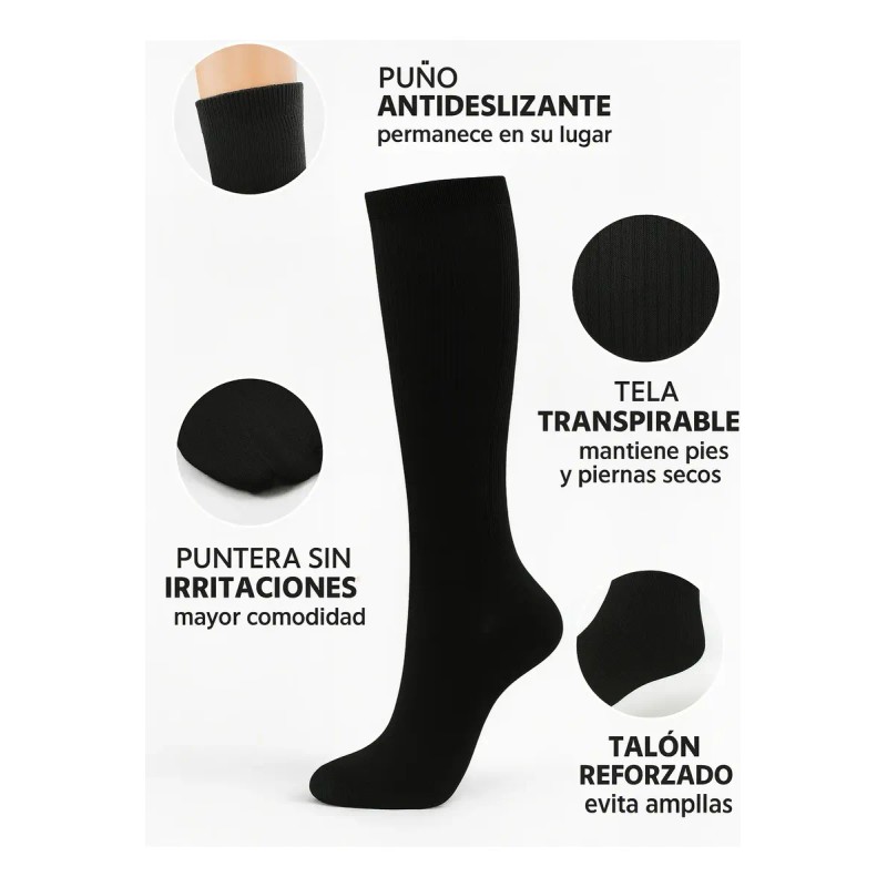 Medias De Compresión Media 1520 Mmhg Mujer Hombre Deportivas